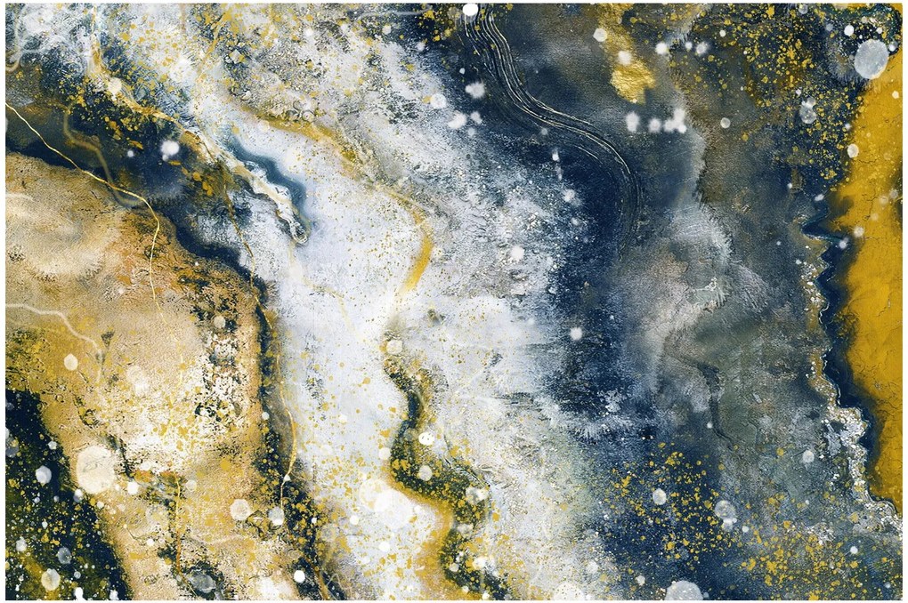 Kép - Arany absztrakció (90x60 cm)