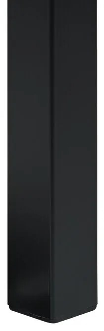 Franciaágy 180 cm CONNET (ágyráccsal) (fekete). 1007228