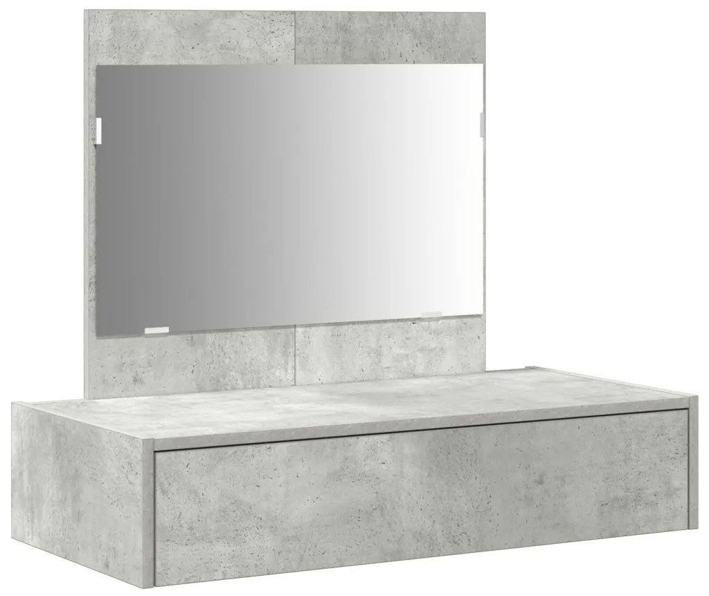 Fali öltöztetőasztal Beton Szürke 83x40x70 cm