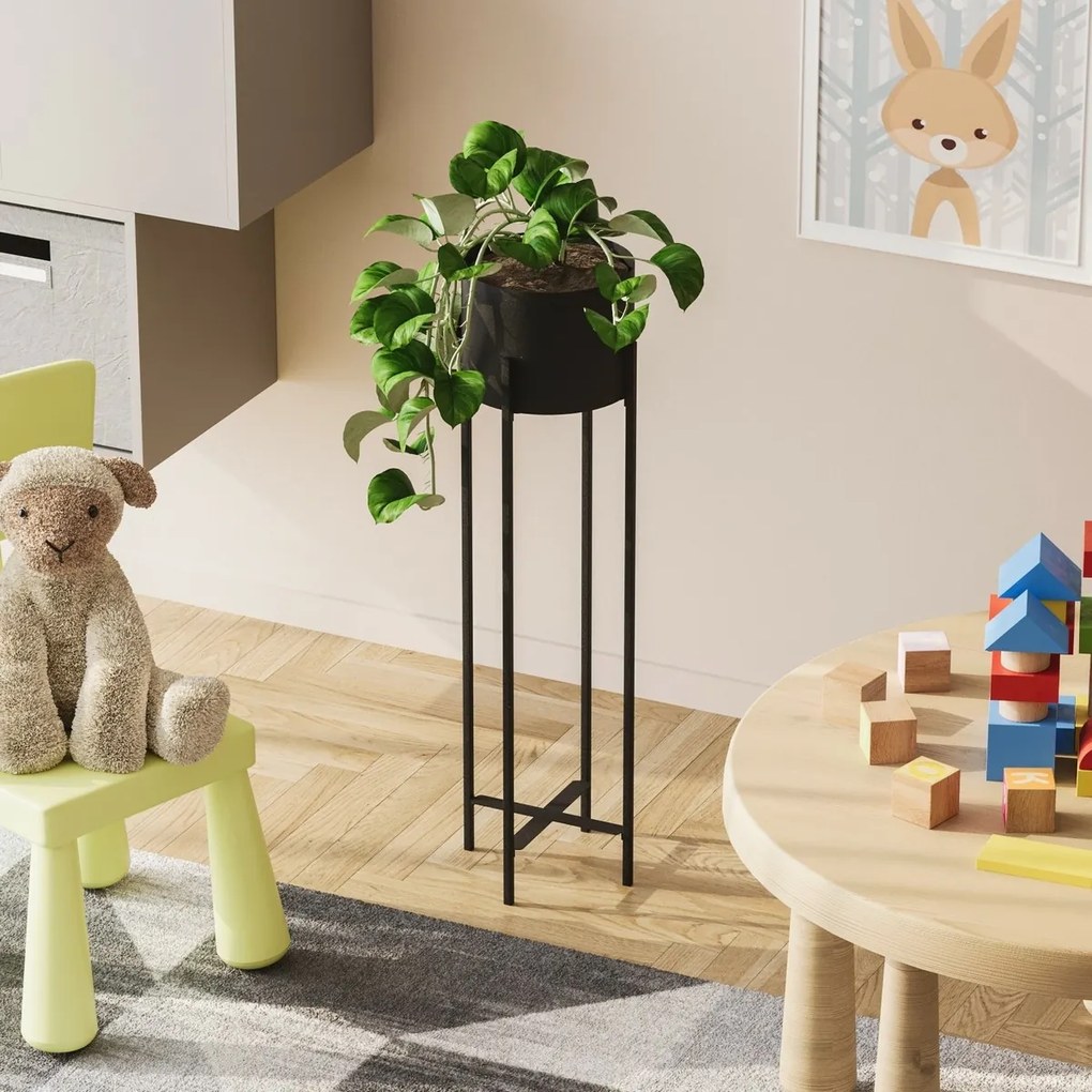 GED-025, Loft black fém virágállvány
