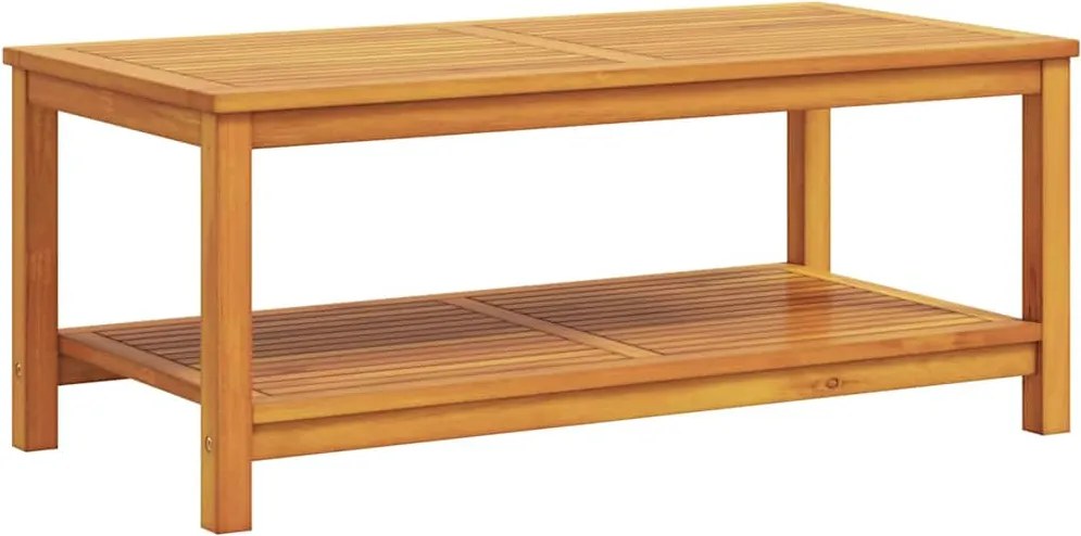 vidaXL Oldal asztal Barna 110 x 55 x 45 cm Tömör Akácfa