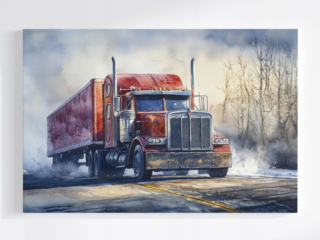 Vászonkép Canvas Amerikai Teherautó Autó Teherautó 120x80