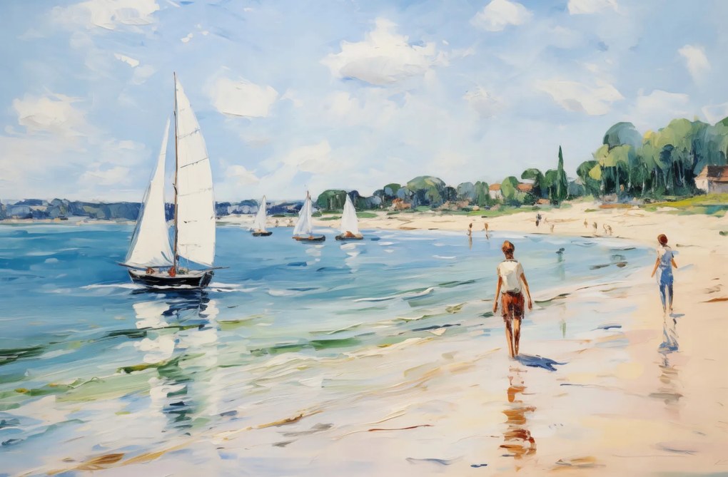 Poszter 91,5x60cm Élet a parton