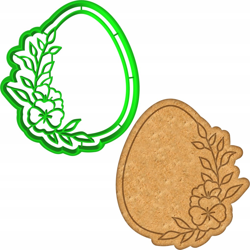 Húsvéti Forma Mézeskalács lyukasztó Húsvéti Tojás 9,5cm