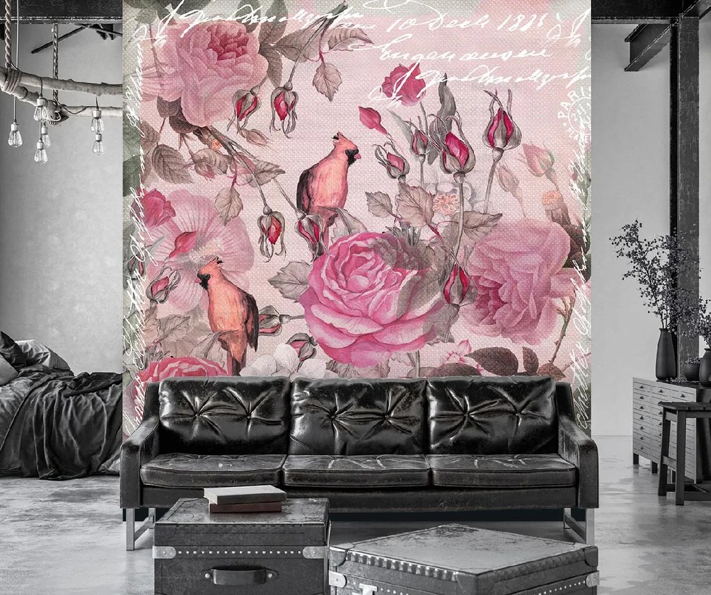 Gario Fotótapéta A természet és az állatok rózsaszínu árnyalatokban - Andrea Haase Anyag: Vlies, Méret: 150 x 150 cm