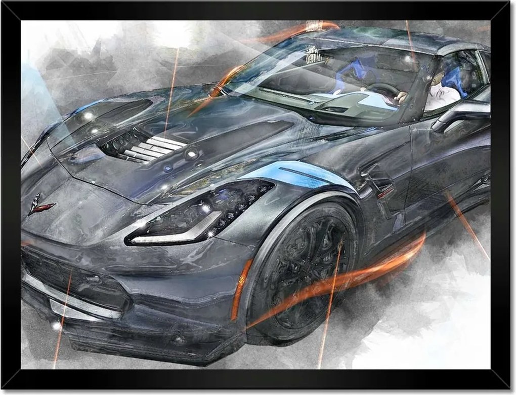 Poszterek keretben 40x30 Sportautó