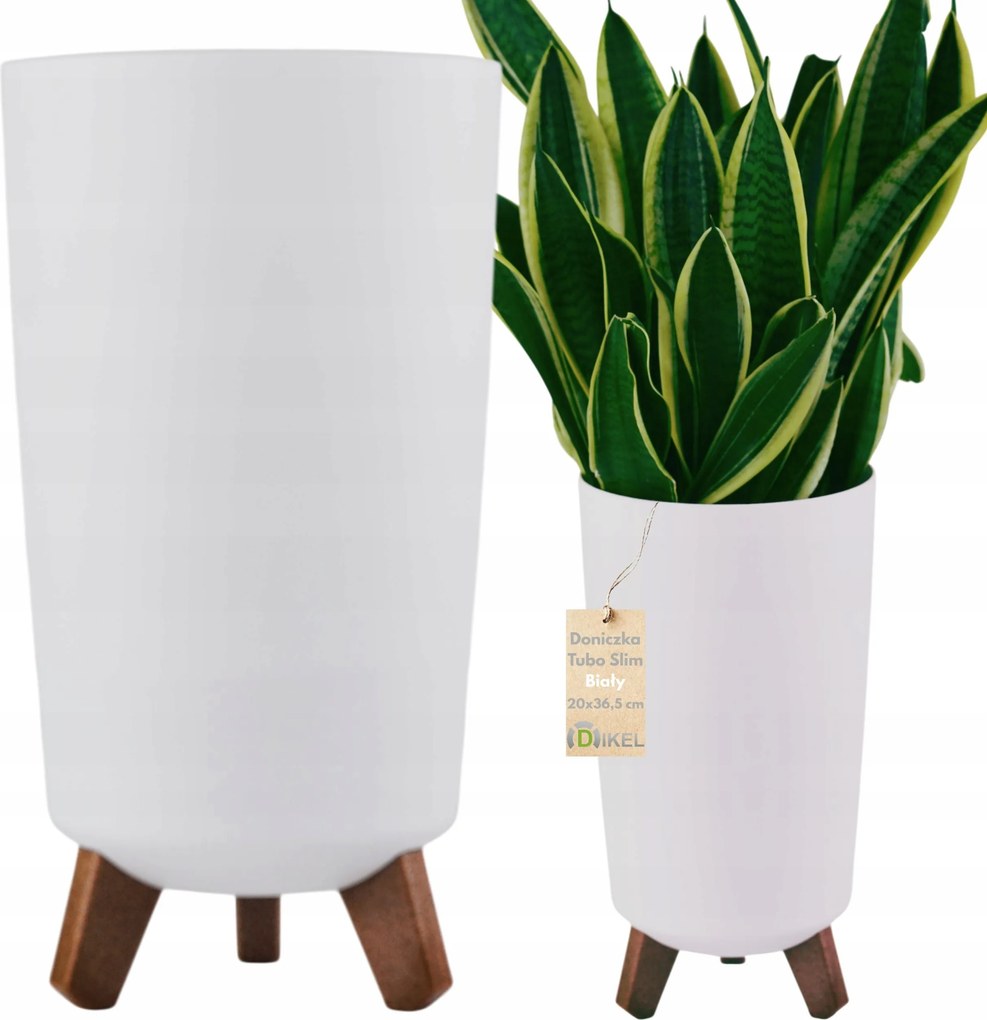 Kerek virágtartó lábakkal 20x36,5cm Műanyag virágtartó lábakkal