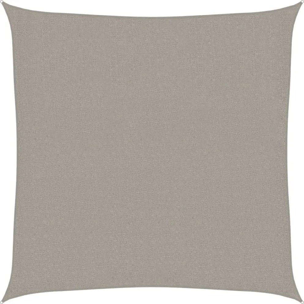 vidaXL világosszürke HDPE négyszögű napvitorla 160 g/m² 3,6x3,6 m