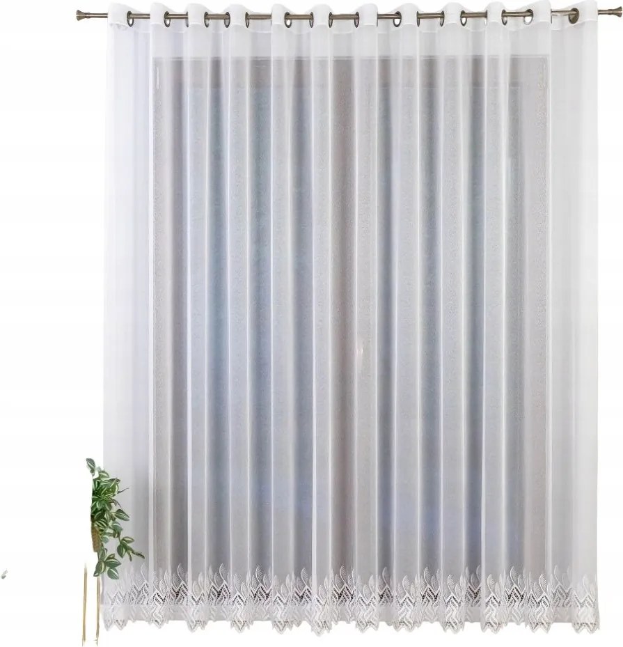 Napellenző függöny geometrikus hímzéssel – 350X160