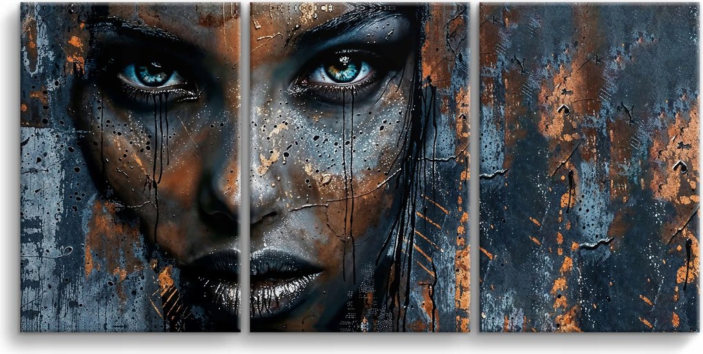 Modern falikép a hálószobába Női portré a nappaliba 60x120