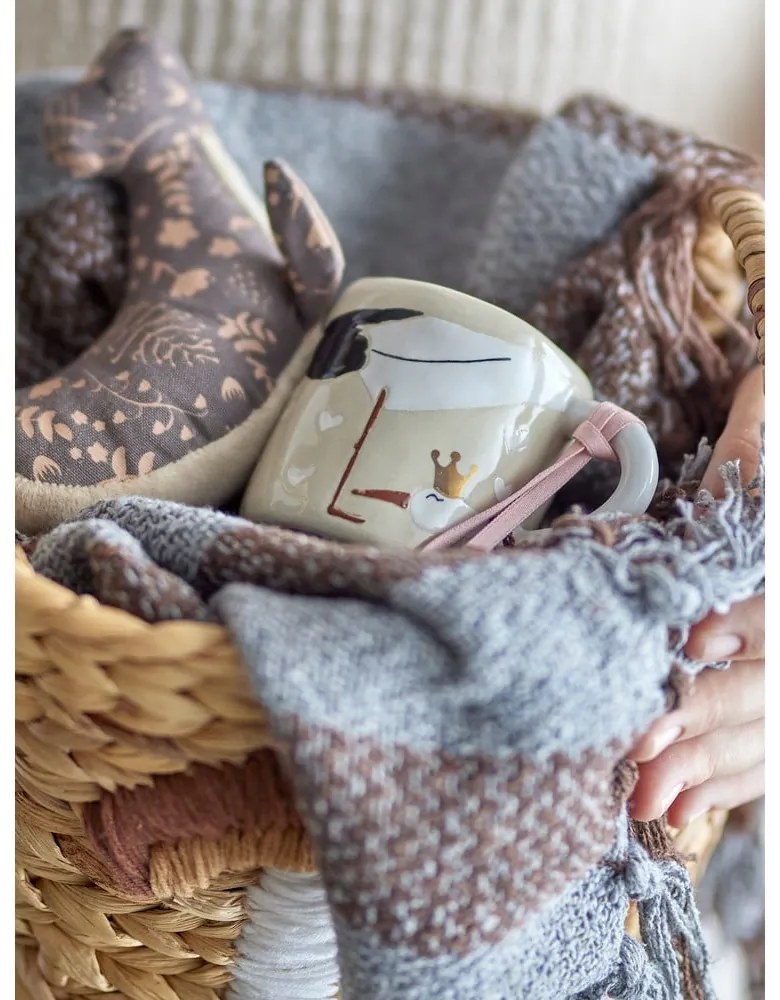 Bézs kerámia gyerek bögre 225 ml Bambino – Bloomingville Mini