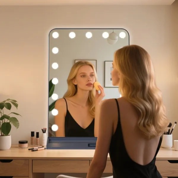 Immax 09101L -LED Fényerőszabályozható HOLLYWOOD sminktükör 18W/230V 3000/4200/6000K