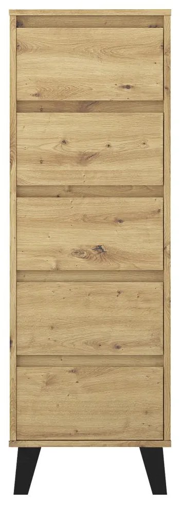 Komód Brisas 3 (artisan tölgy + fekete) . 1116261