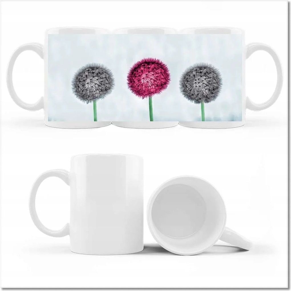 Fényképes bögre Szürke, lila