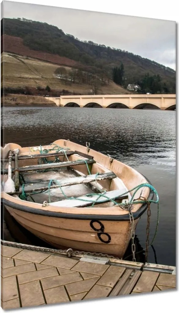 Vászonkép 80x120 Horgászcsónak