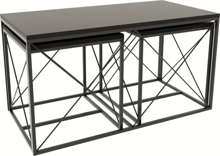 Defne dohányzóasztal, antracit, 100 cm