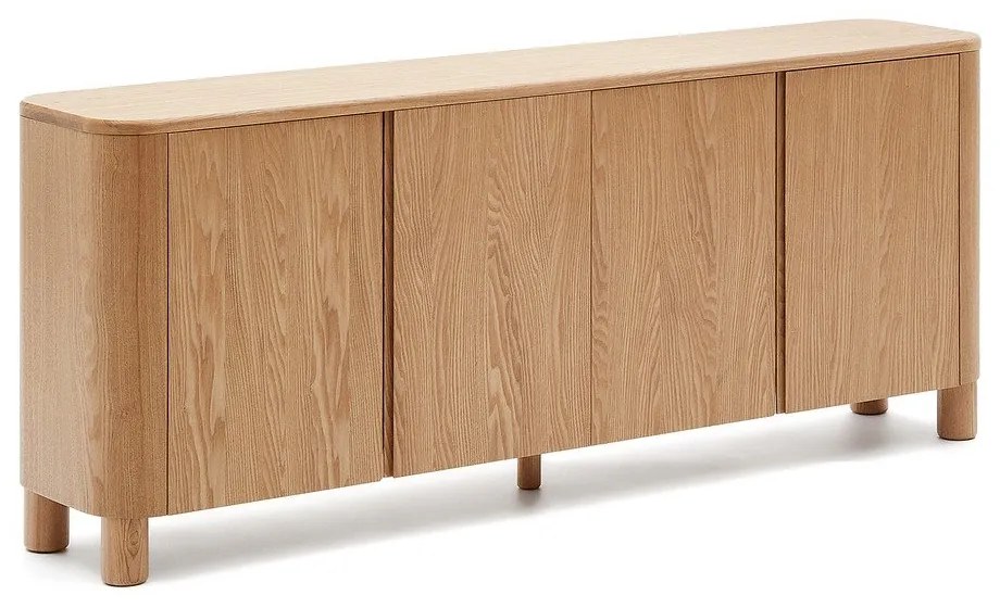 Natúr színű komód kőrisfa dekorral 200x79x40 cm Salaya – Kave Home