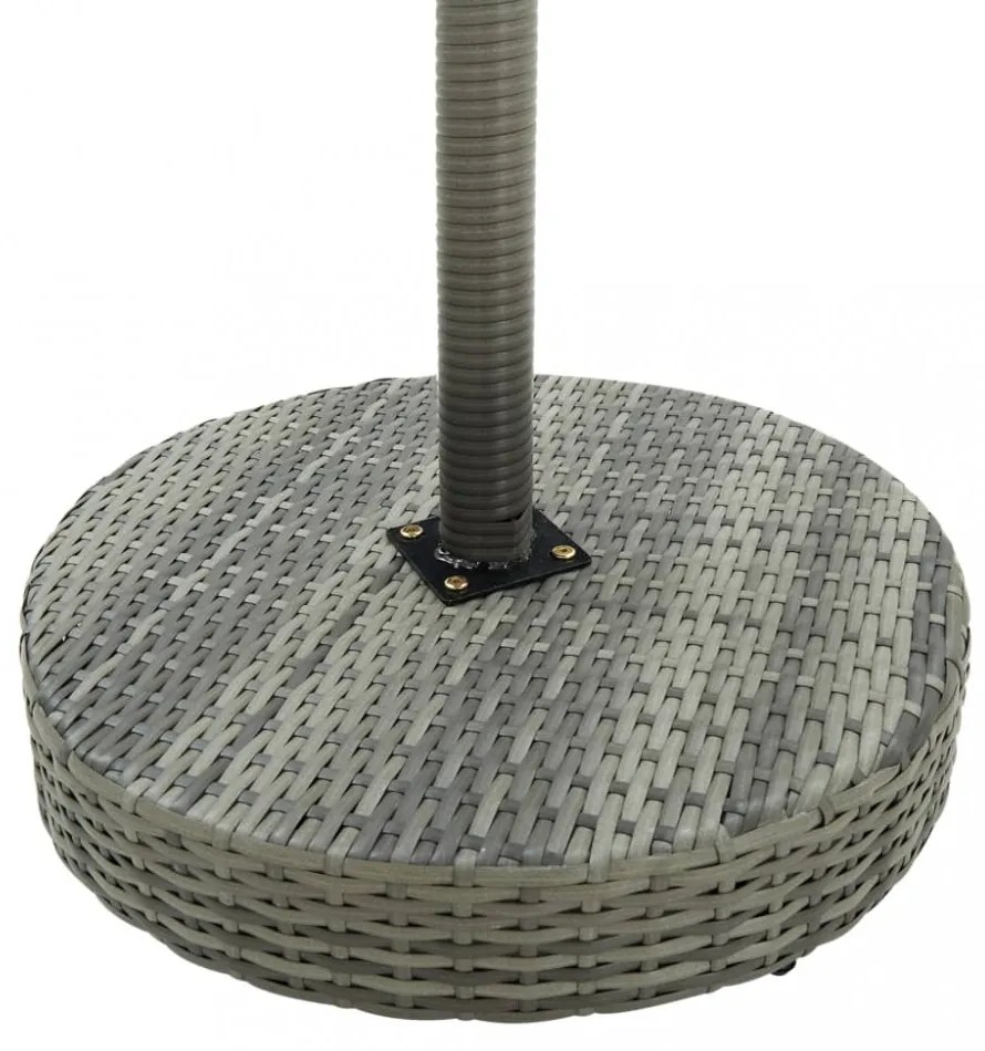 3 részes szürke polyrattan kerti bárszett