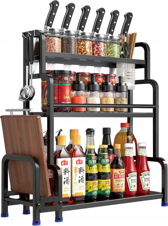 Konyhai Álló Rendező Acél Szekrény 3szintes