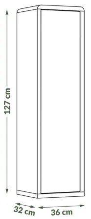 FRED szekrény antracit színben