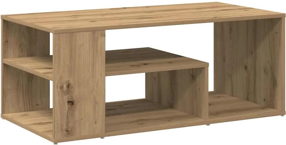 vidaXL dohányzóasztal Artisan tölgy 100x50x40 cm Gépelt fa