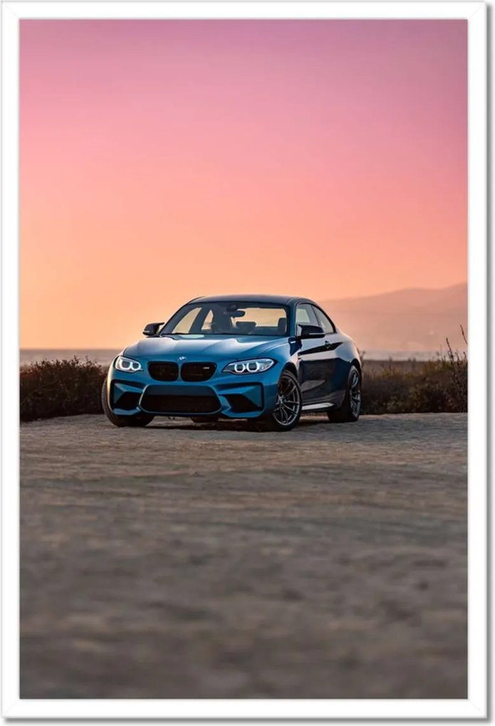 Poszterek keretben 40x60 Naplemente Bmw Auto