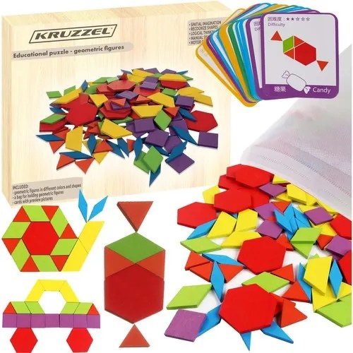 Oktatási puzzle - geometriai formák