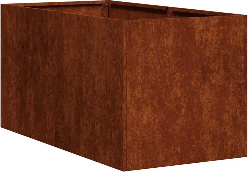vidaXL ültető rozsdás 40x80x40 cm időjárásálló acélból