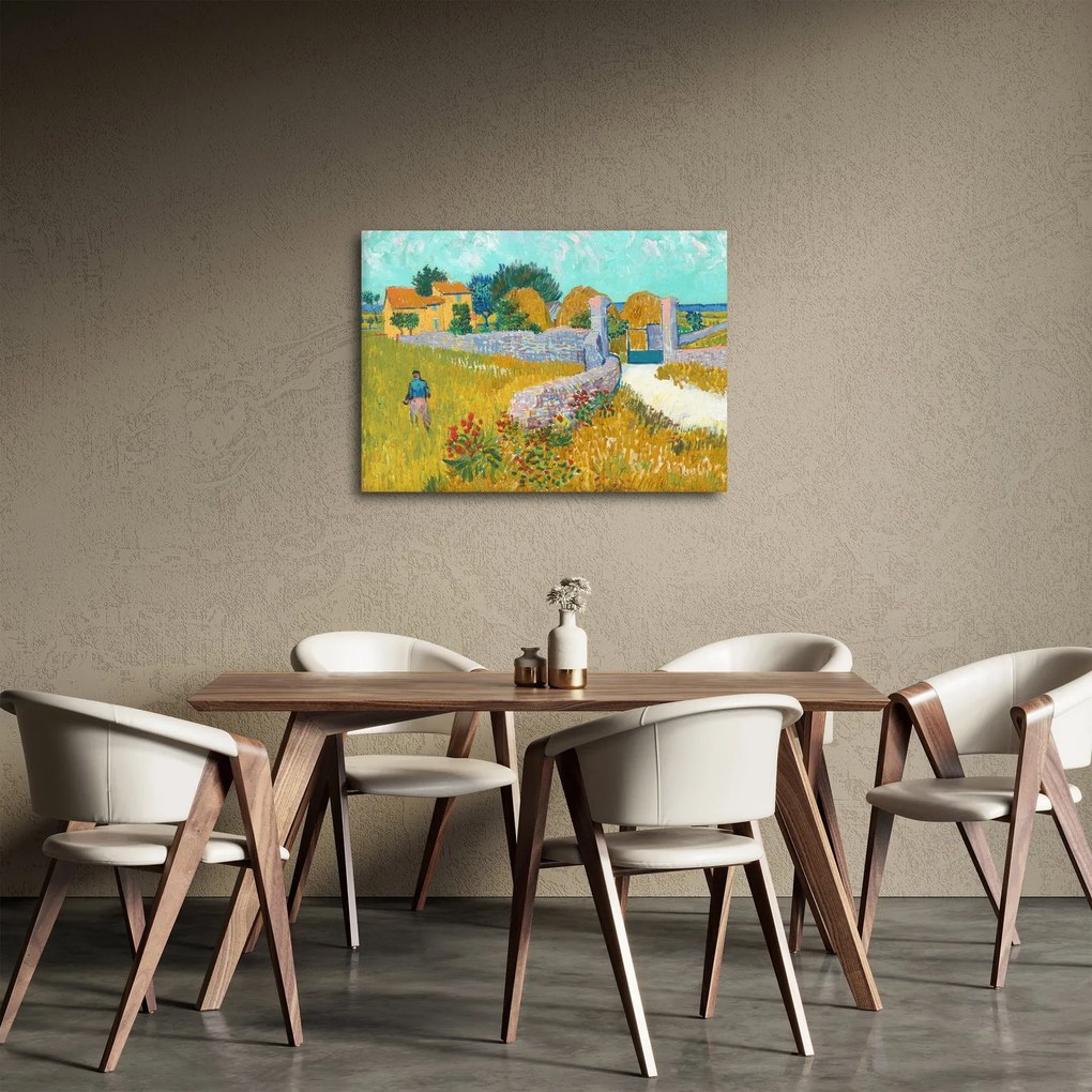 Kép - Vincent van Gogh, Farmhouse in Provence, reprodukciók (70x50 cm)