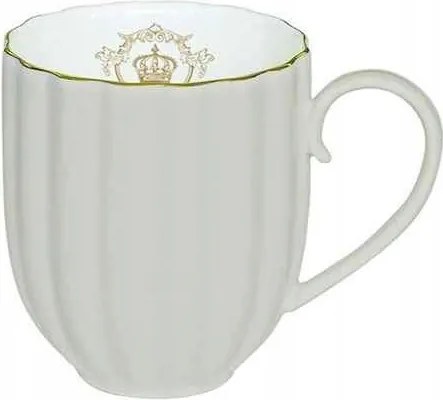 Porcelán Bögre Royal Collection Grey arany koronával