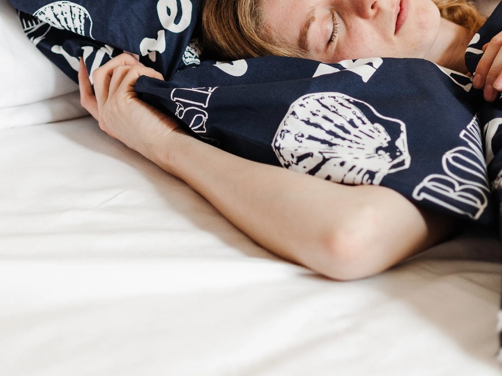 Boathouse kék pamut ágyneműhuzat Ágyneműhuzat mérete: 70x90 cm | 140x200 cm