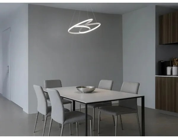 LED dimmelhető csillár kábellel LED/85W/230V 3000-6500K átm. 49 cm + távirányító