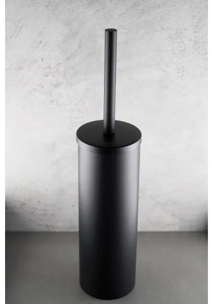 Deante ADR_N712 - ROUND álló WC-kefe, fekete