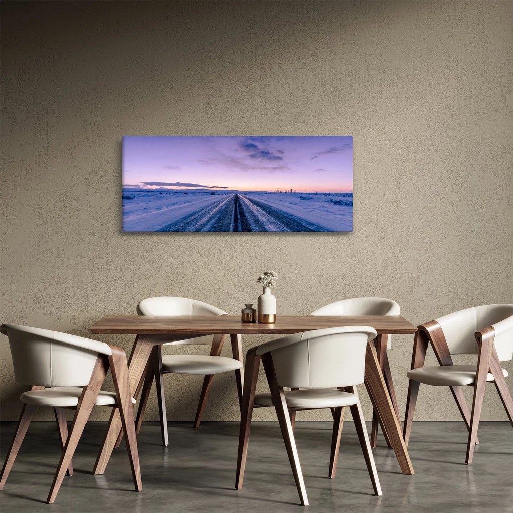 A téli út képe (120x50 cm)