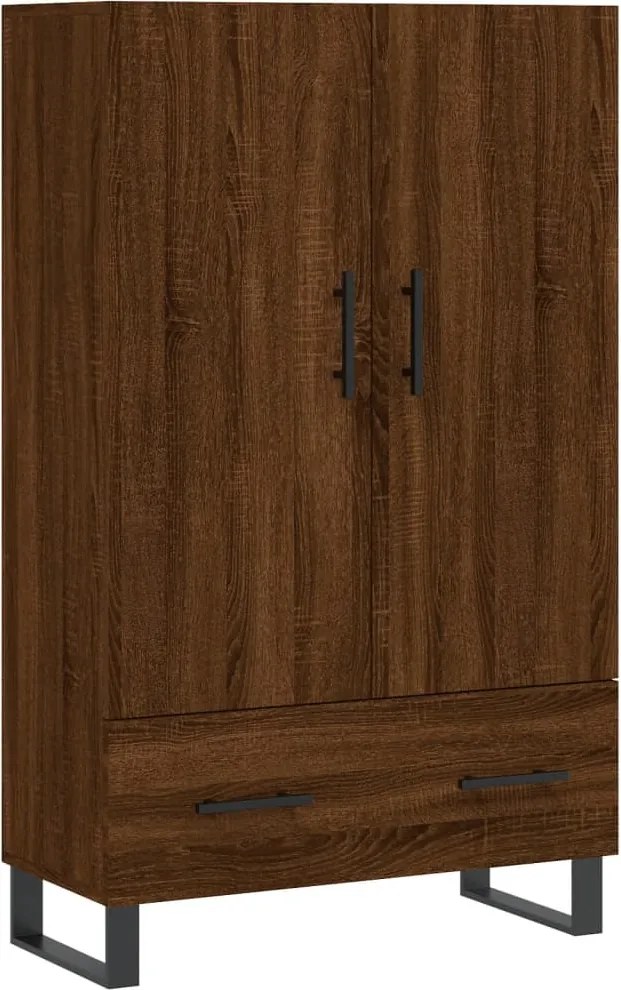 vidaXL barna tölgyszínű szerelt fa magasszekrény 69,5 x 31 x 115 cm
