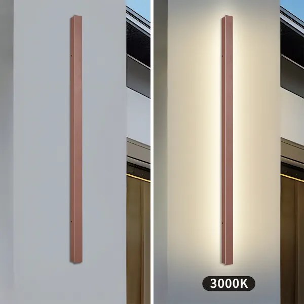 BRILAGI-LED kültéri fali lámpatest LINEAR LED/32W/230V 3000K IP65 140 cm barna CRI 90