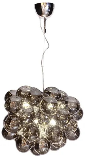 ByRydens 4200440-4505 - Csillár zsinóron GROSS 8xG9/4W/230V füstös/fekete