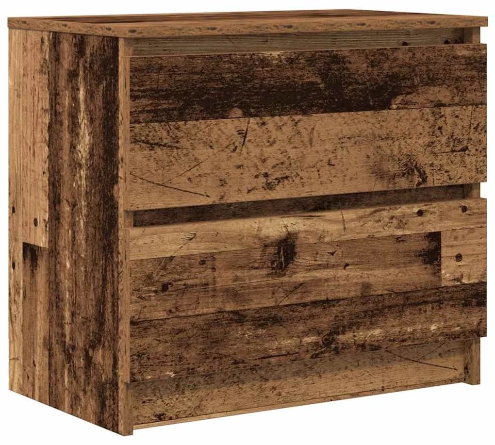 antik hatású szerelt fa TV-szekrény 60x35x54 cm