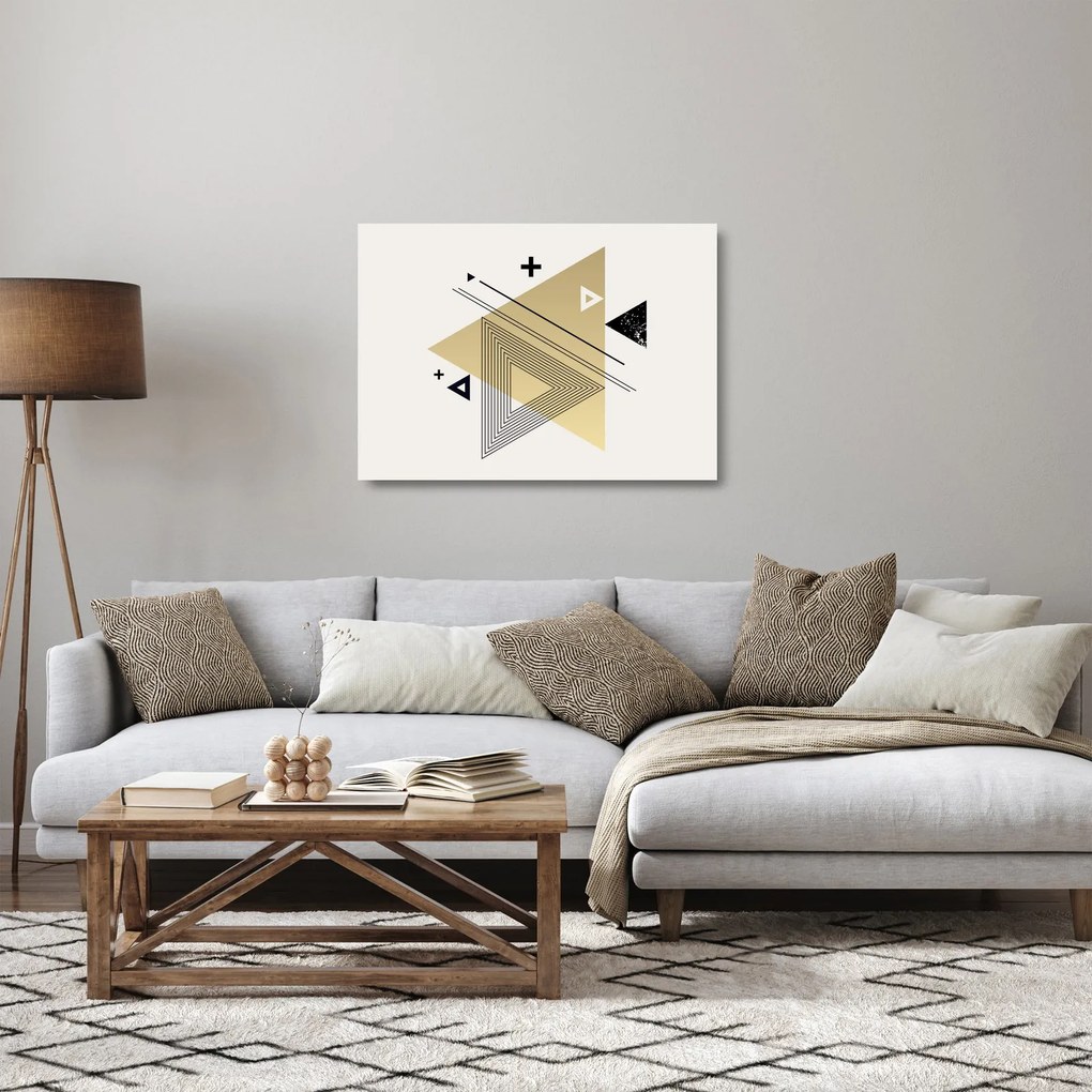 Üveg kép - Geometriai formák N⁰4 (70x50 cm)
