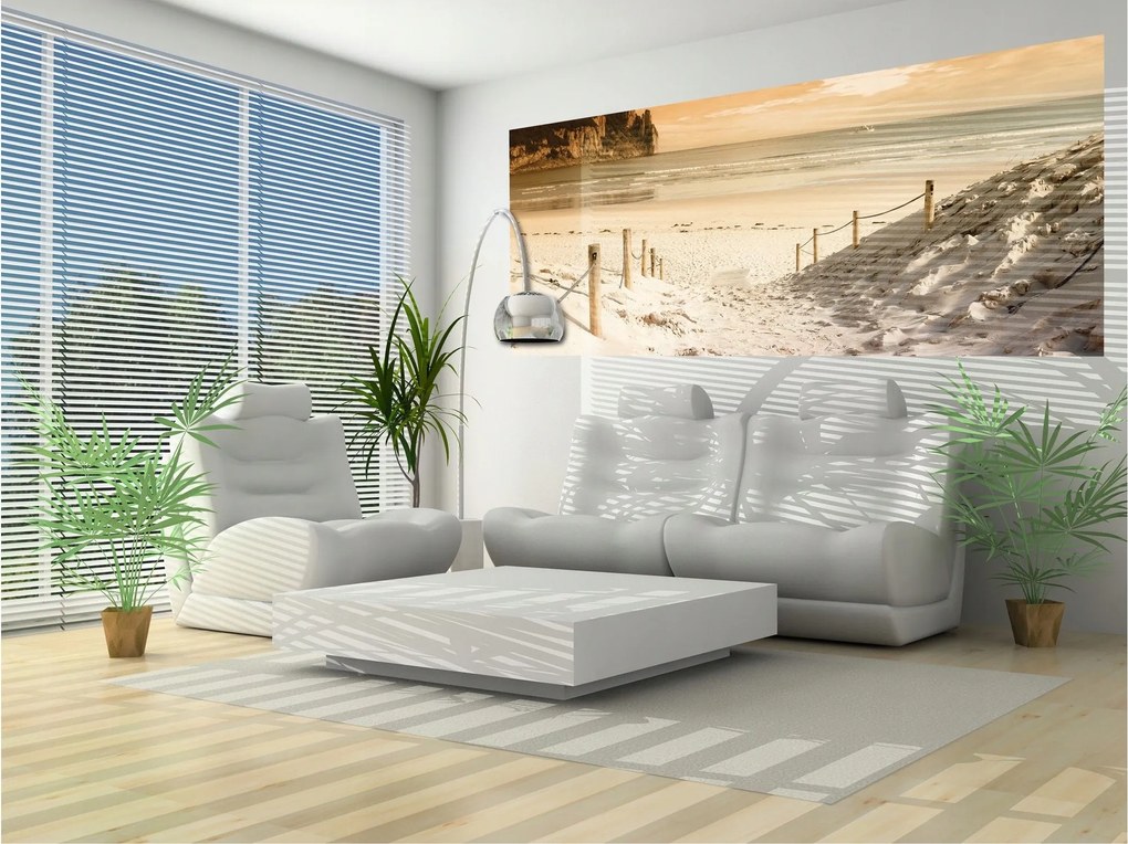 Fotótapéta Tengerpart Naplemente Pihenés Természet Nyugalom 250x104 +ragasztó