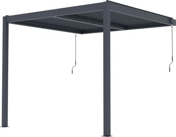 G21 Trenton Premium 3x3 m bioklimatikus pergola, antracit alumínium