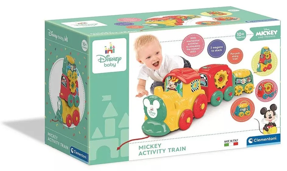 Disney Mickey Choo Choo készségfejlesztő kisvonat Clementoni