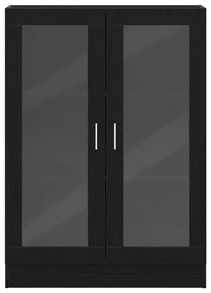 fekete tölgy színű szerelt fa könyvszekrény 82,5x30,5x115 cm