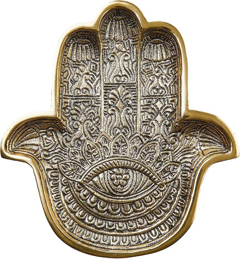 HAMSA dekor tál, Fatima keze 20 x 18cm