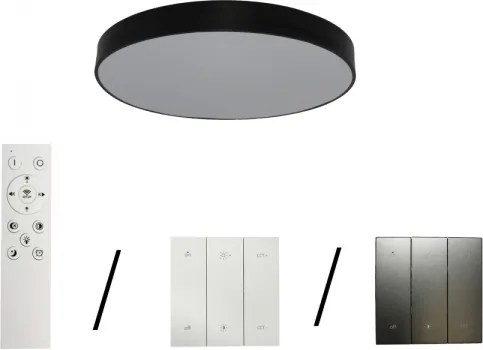 LED mennyezeti lámpatest LED/135W/230V 3000/4000/6500K Ø 80 cm fekete