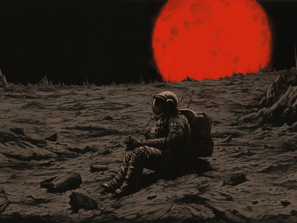 Poszter 100x75cm Magány az űrben