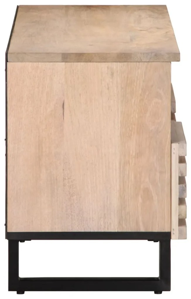 tömör mangófa TV-szekrény 100 x 34 x 46 cm