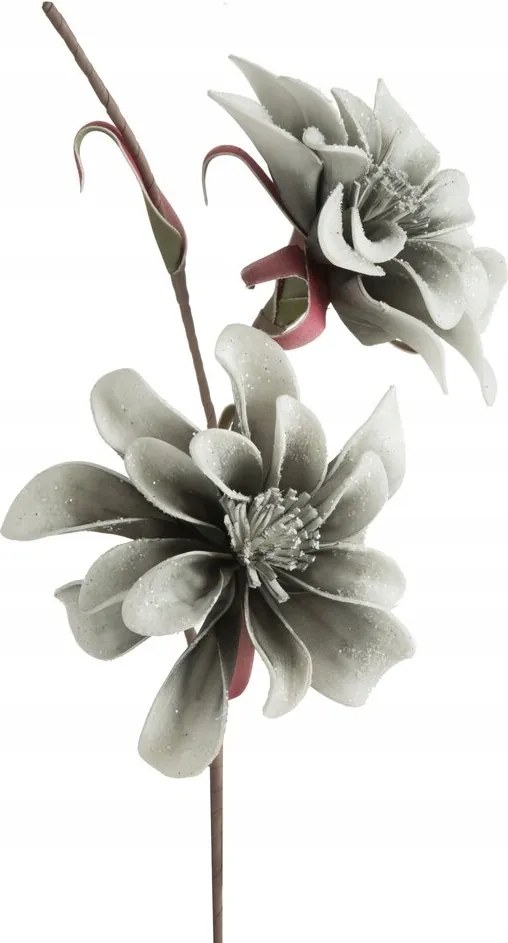Dekoratív művirág szürke 70 cm Eurofirany
