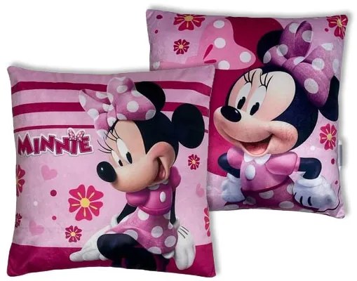 Disney Minnie Lovely párna, díszpárna 38x38 cm Velúr