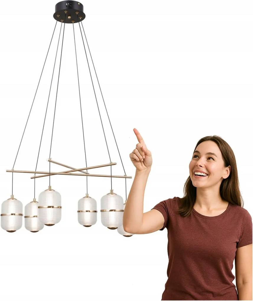 Led függőlámpa 32W Alani PND-34375-6-BK Italux